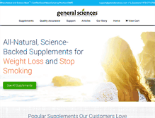 Tablet Screenshot of generalsciences.com